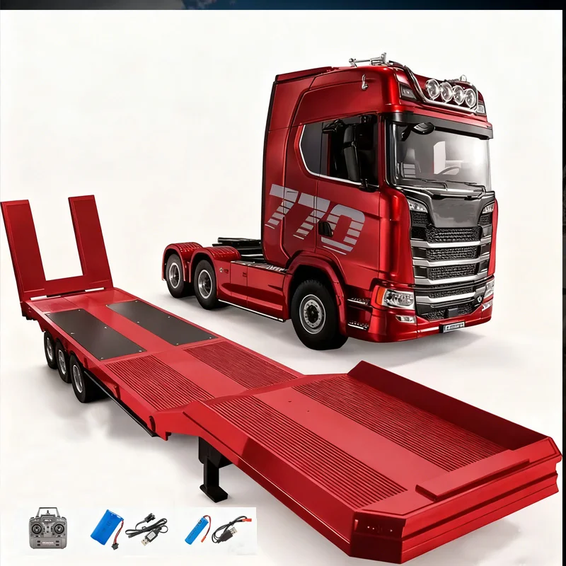 Huina 2025 nouveau modèle 1501 + 1502 Scania 770s RC camion lourd remorque modèle tracteur haut de gamme jouet enfants adulte cadeau