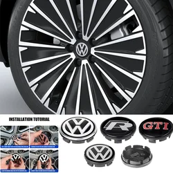 Car Styling Wheel Center Hub Caps Rim Cover Badge Emblem car accessories For volkswagen golf 4 Motion GTI Polo Touran TSI