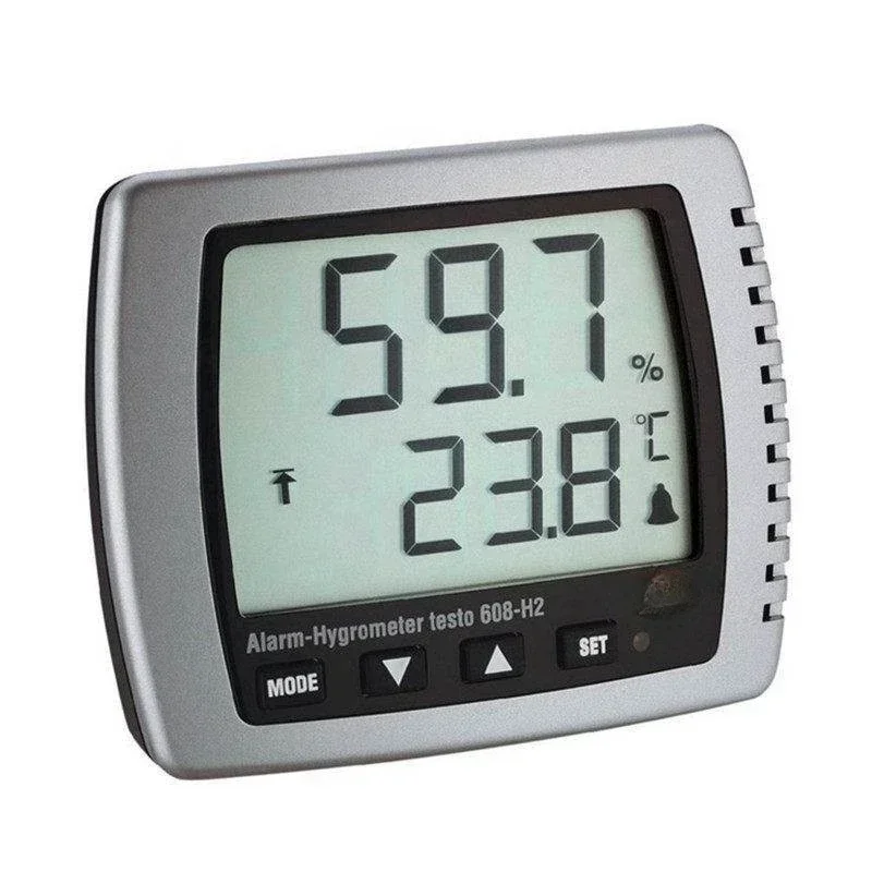 Originele En Brandnew 608 H2 Digitale Thermo Hygrometer Met Led Alarm En Dauwpunttest