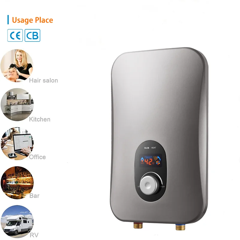 220-240V 10Kw Hot Sale Touch Control Quickly Heating Multi Point Use Instant Water Heater