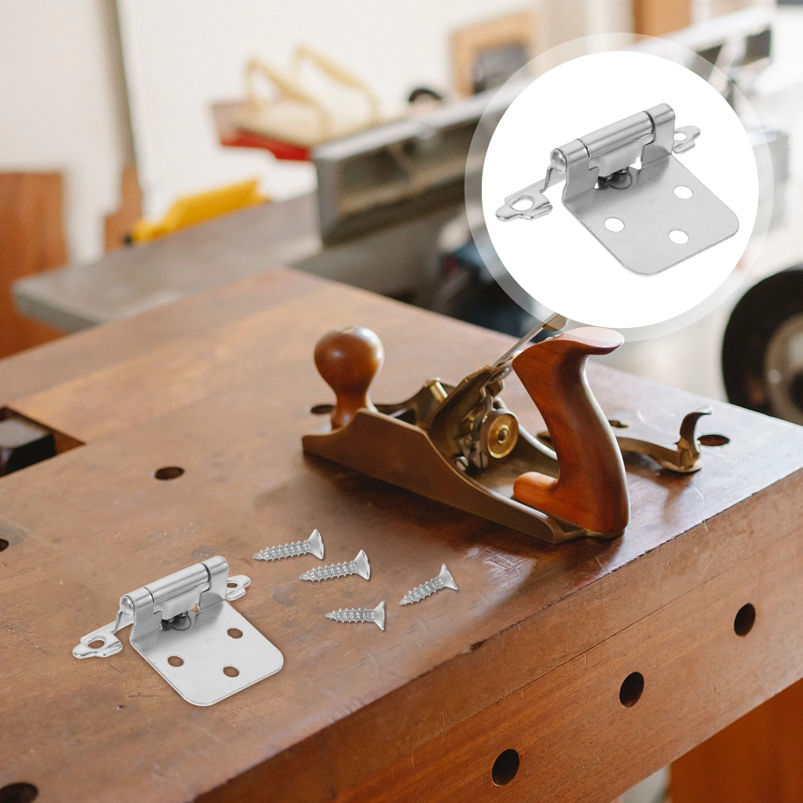 

10Pcs Heavy Duty Kitchen Cabinet Hinges Iron Self Closing Soft Closing Cabinet Door Dampers Hardware Barn Door Hinges