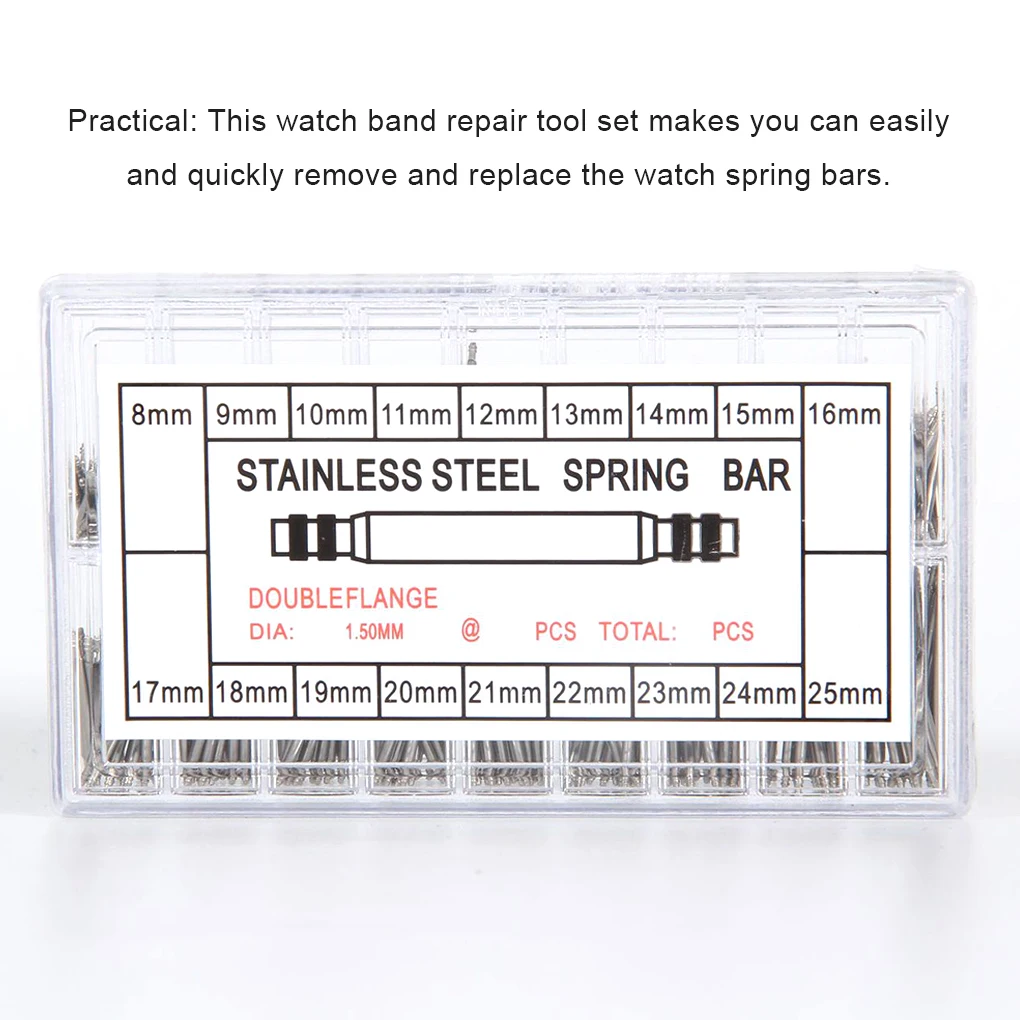 360 Pieces/Set Watch Band Nonslip Repair Tool Spring Bars Professional