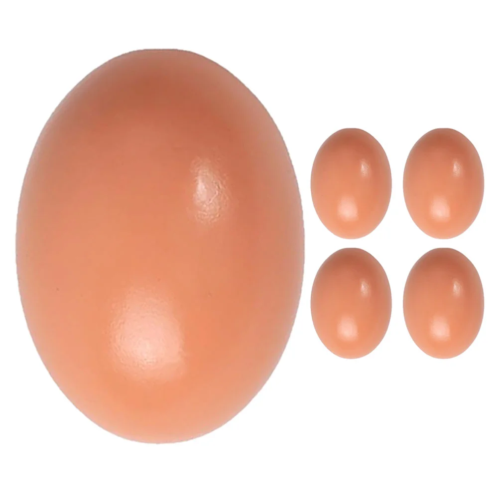 

5 Pcs Imitation Fake Eggs Artificial for Chicken Nests Wooden Chickens Supplies