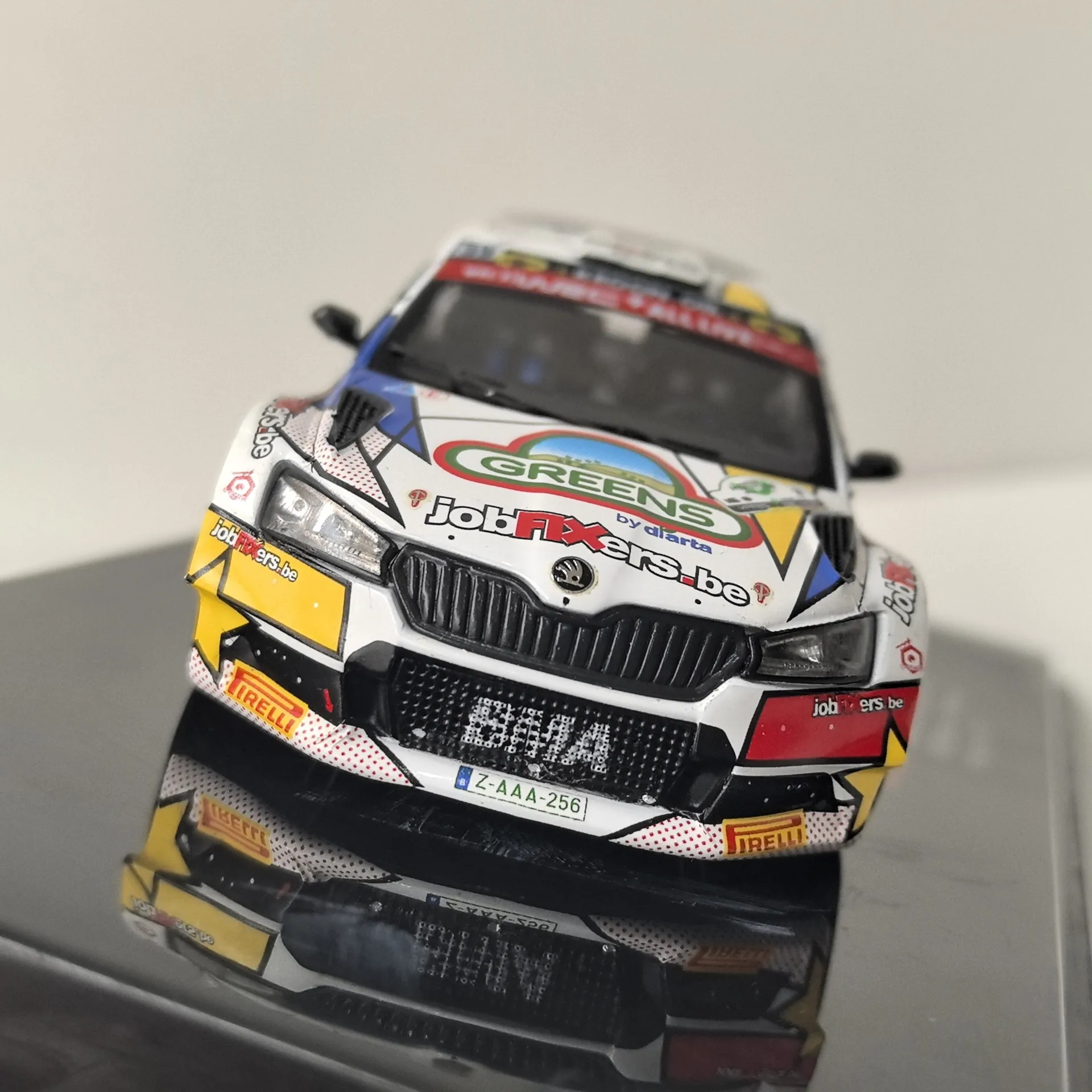 Diecast IXO 1/43 Scale SKODA FABIA EVO #39 2021 Skoda Racing Alloy Car Model Collectible Toy Gift Souvenir Display Ornament
