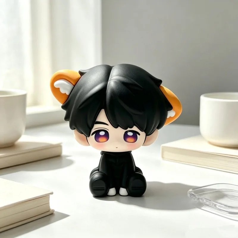 Love and Deepspace Caleb Q Version Figure Cute Anime Style Figurine Desktop Ornament Collectible Model Toy for Decor Birthday