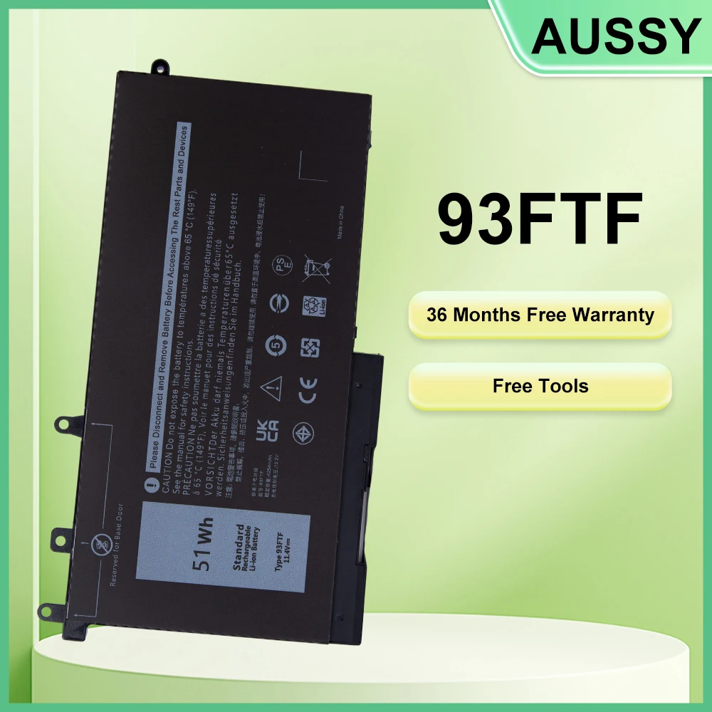 

93FTF Laptop Battery 51Wh For DELL Latitude 5280 5480 5580 E5280 E5480 E5580 E5290 E5490 E5590 Series 83XPC 4YFVG