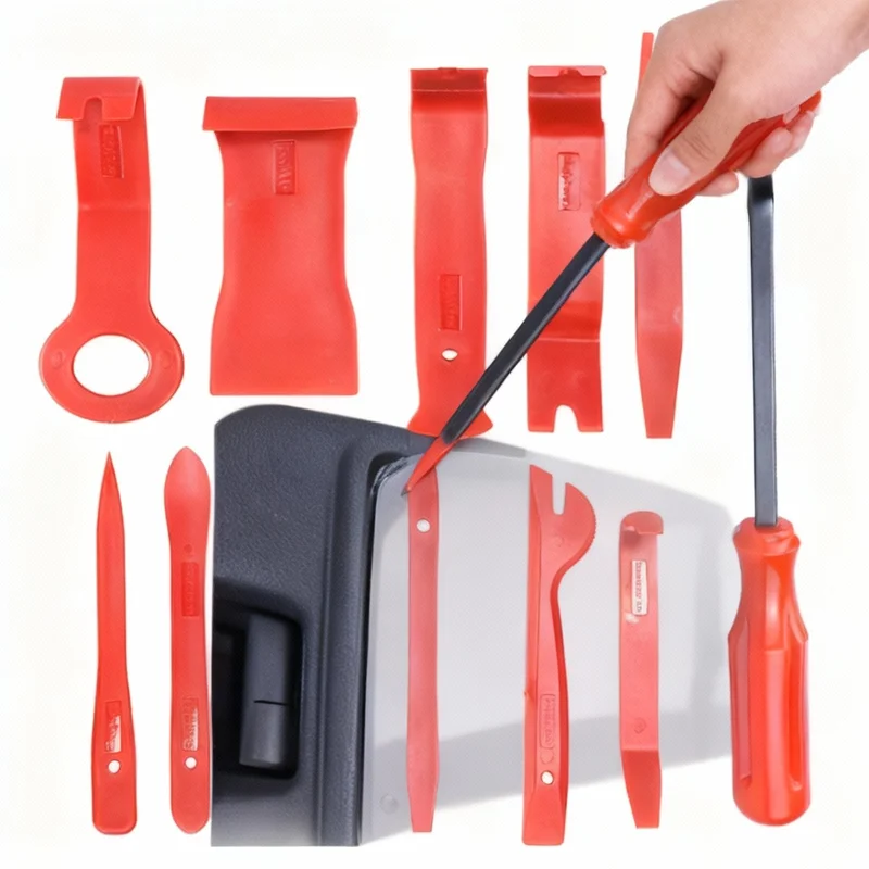 

12pcs Car Radio Removal Tools Hand Tool Set Auto Door Clip Panel Trim Dash Audio Removal Installer Pry Repairing Tools Kit