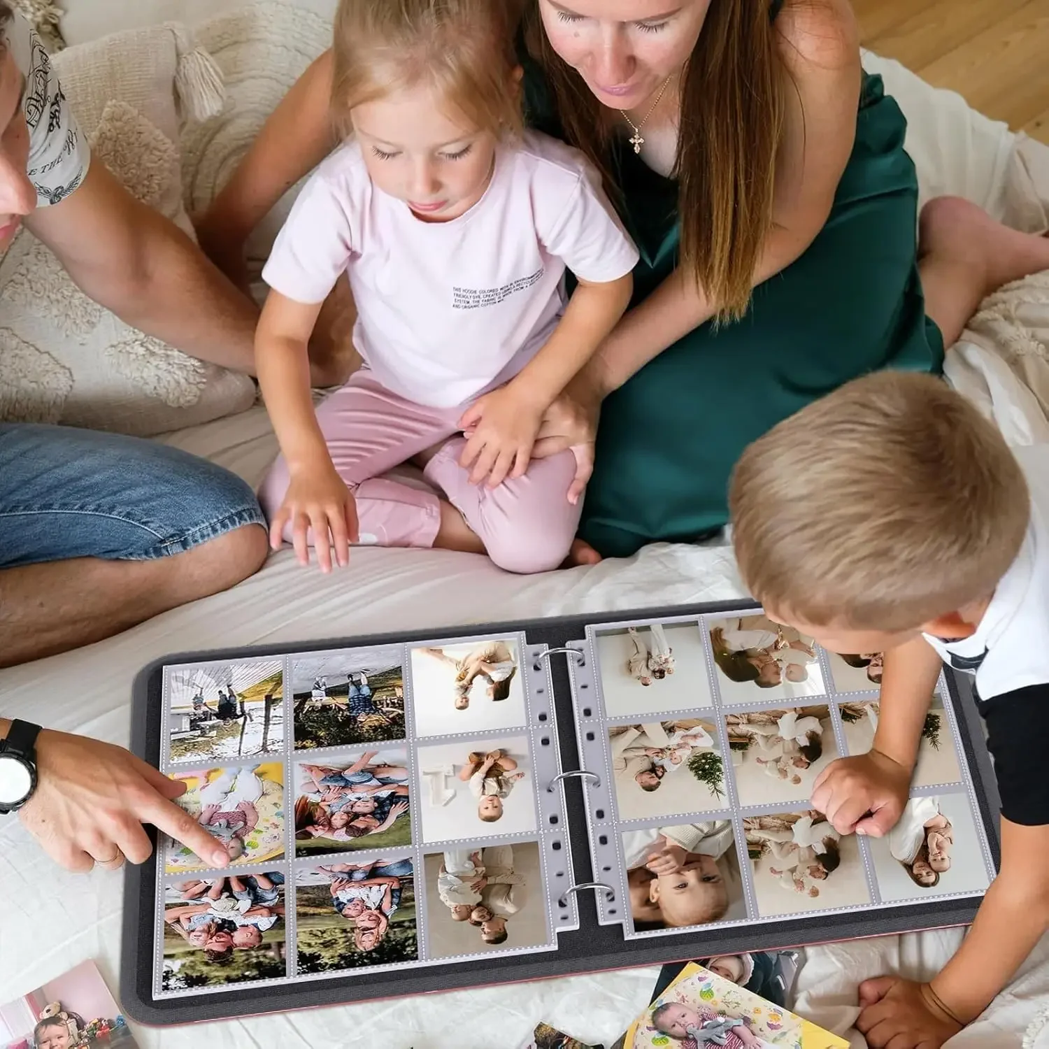 أكمام بطاقات مزدوجة الجانب، أوراق مجلدة، صفحات حامل بطاقات الصور الفوتوغرافية الشفافة المحمولة، جيوب متعددة لـ Kpop Idol