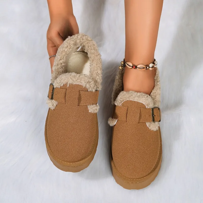 2024 New Winter Flat Shoes Women\'s Snow Boots Plush Warm Winter Thick Fashion  Women\'s Boots