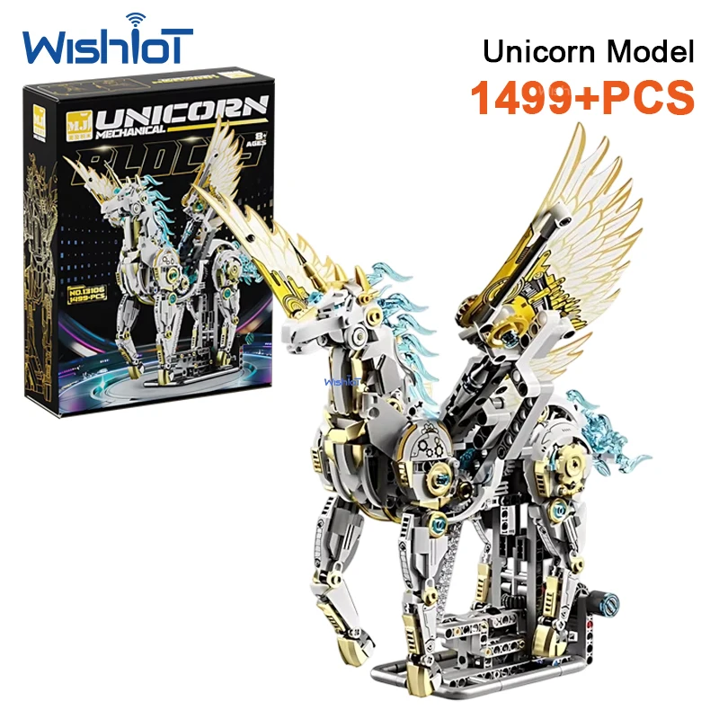 

13106 1499pcs Unicorn Animal Building Blocks Mythical Pegasus Model Fantasy Bricks Kits DIY Assembly Toys for Kids Gift