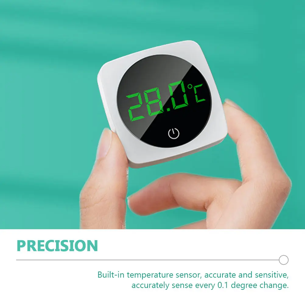 

Fish Tank Mini Water Thermometer Digital Screen High Precision 0-60℃ Durable Abs Compact Design Led Display Stick On Thermometer