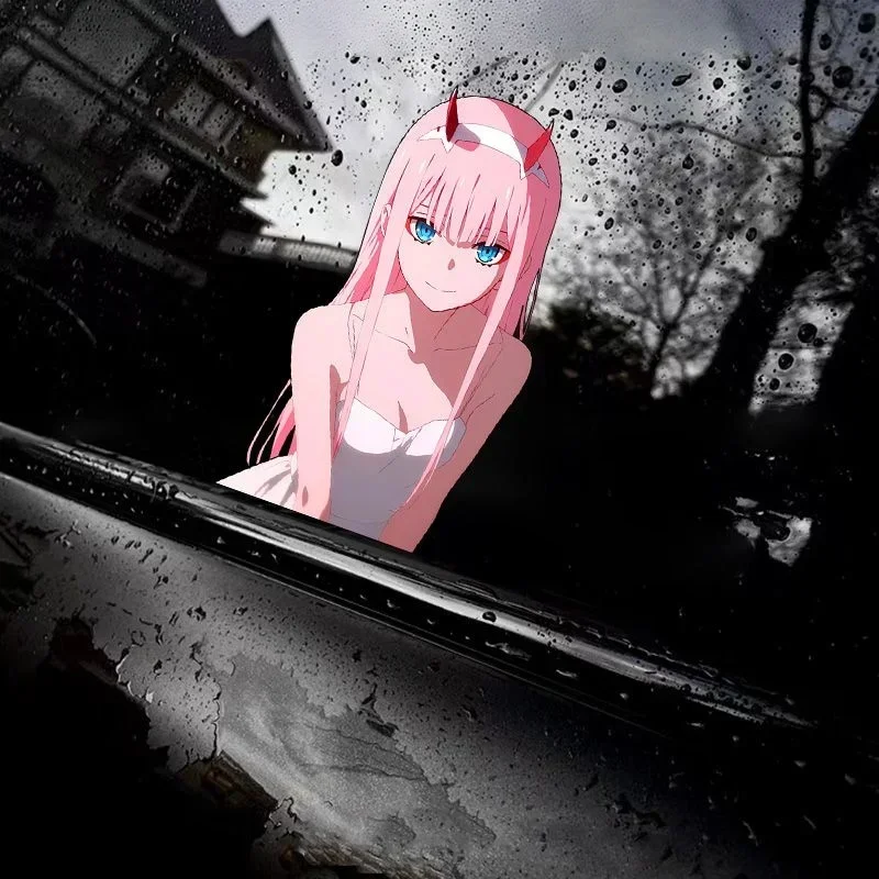 Darling in the Franxx Zero Two Anime Girl Vinyl Sticker, Scratch Resistant Decal for Car Motorcycle Bumper Laptop Decor