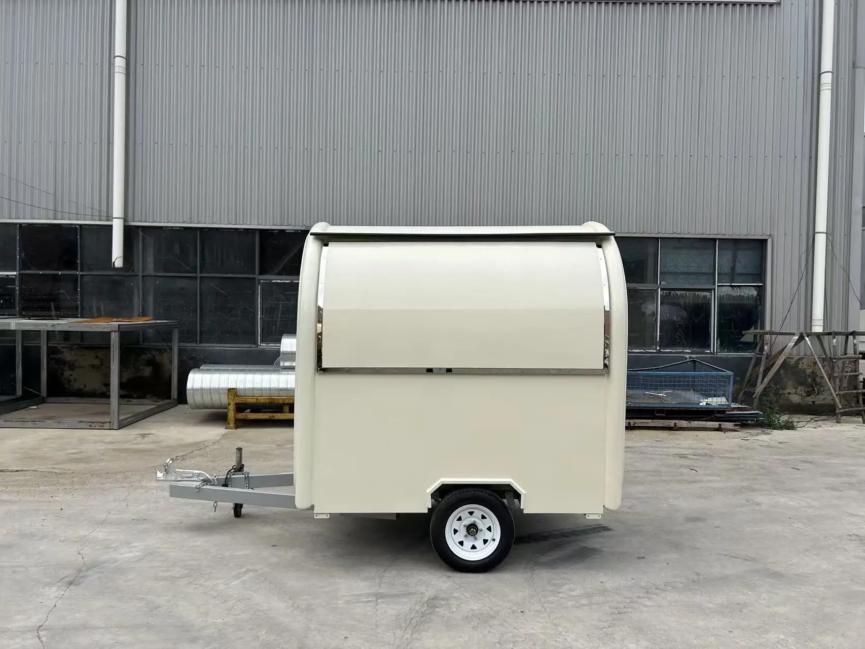 

Mobile Fryer Diner Food Cart Ice Cone Concession Food Truck Trailer with Fryer