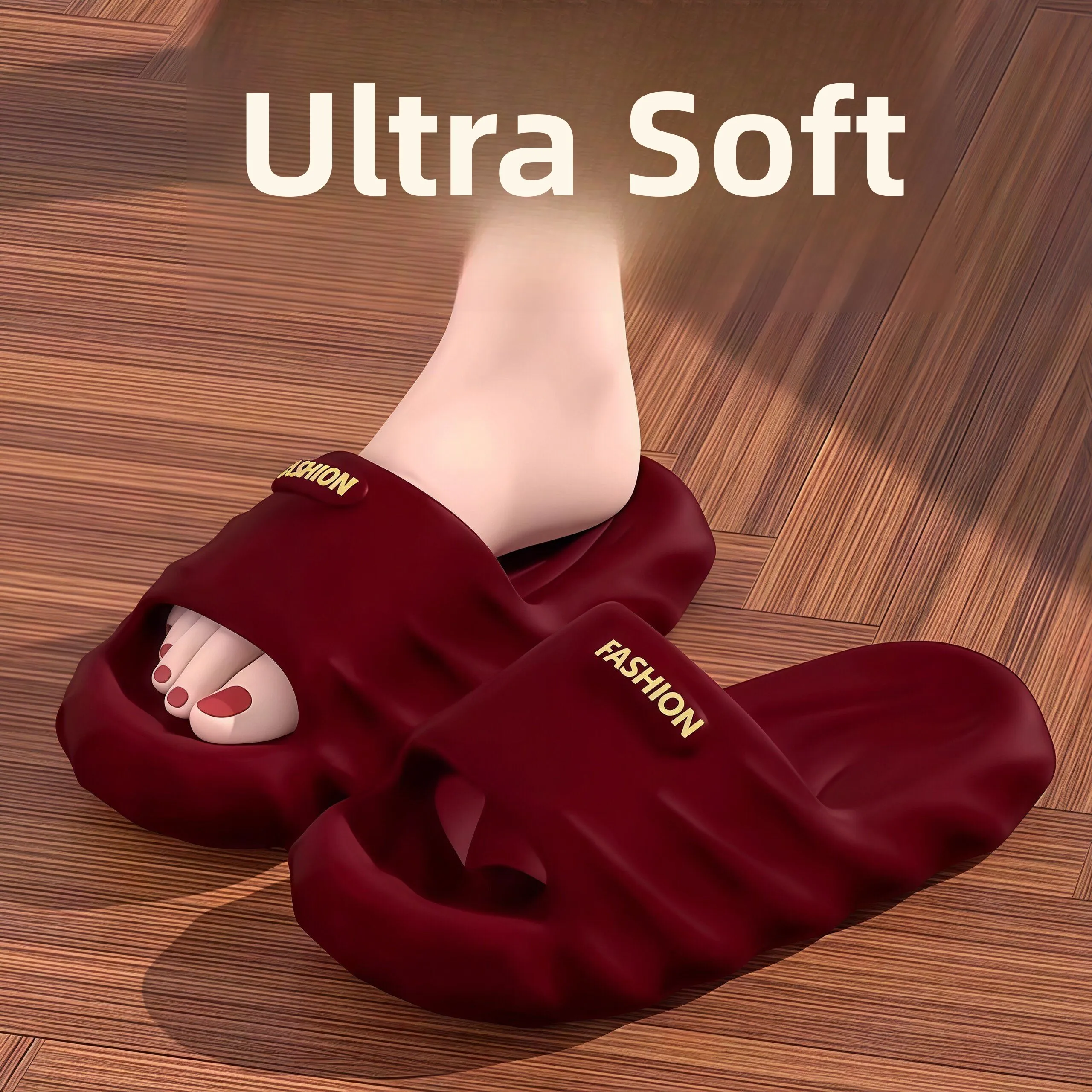 

Women's Summer 2026 New Anti-Slip Odor-Resistant Indoor Home Soft Thick Bottom Couples Cold Slippers Men Outdoor Wear