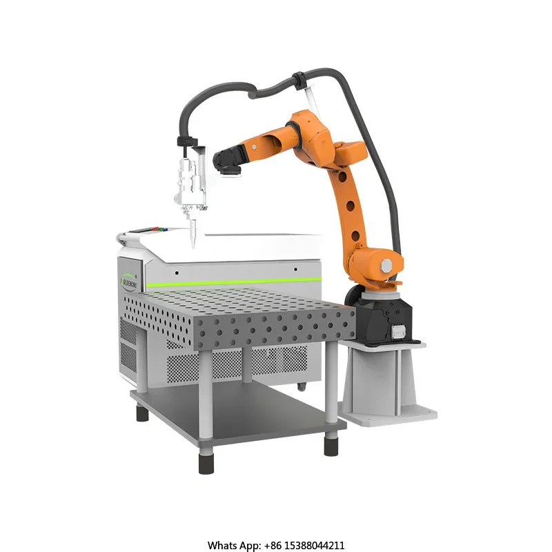 6 Axis Automatic Industrial Welding Robot Arm, Robotic Fiber las er Welding Machine