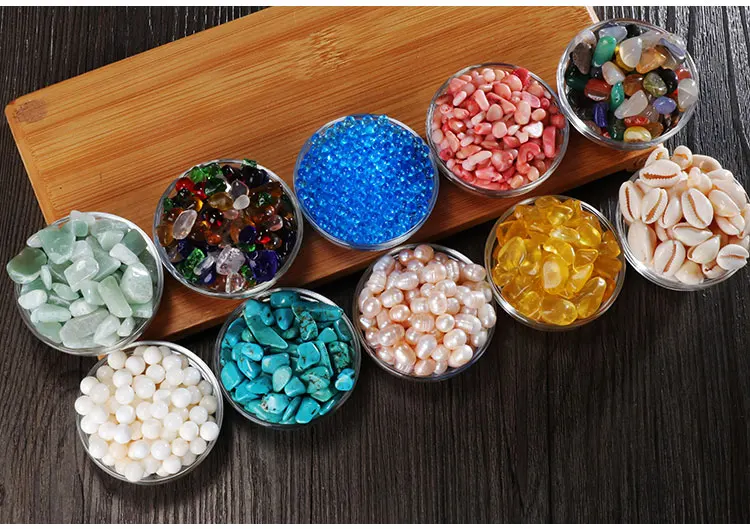 Wholesale Buddhist supplies # HOME Temple Buddhist utensils gemstone Tantra Worship Buddha 10 jewels Crystal Turquoise Pearl