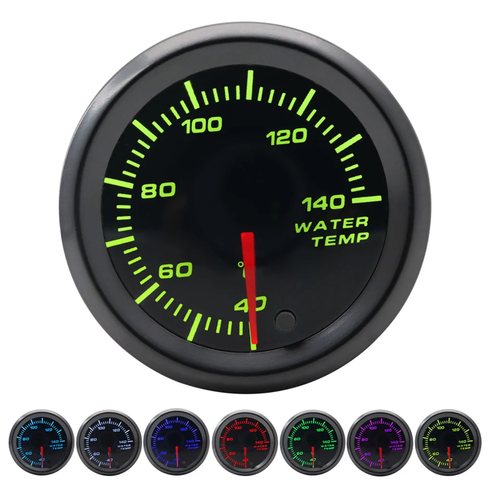 2,52mm LED Getönte 7-Farben-Serie: Boost/Wassertemperatur/Öltemperatur/Öldruck/Voltmeter/Luft-Kraftstoff-Verhältnis/EGT/Drehzahlmesser für Fahrzeuge – Detail 11