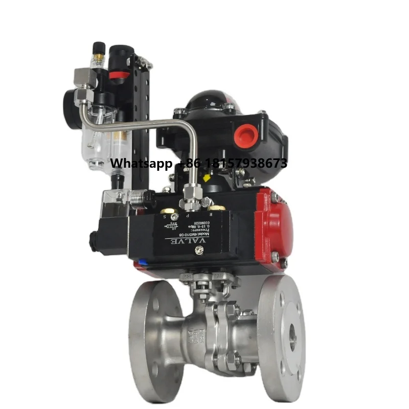 

DN200 8 Inch Stainless Steel Steam Hot Water Pneumatic Flange Ball Valve with air Positioner