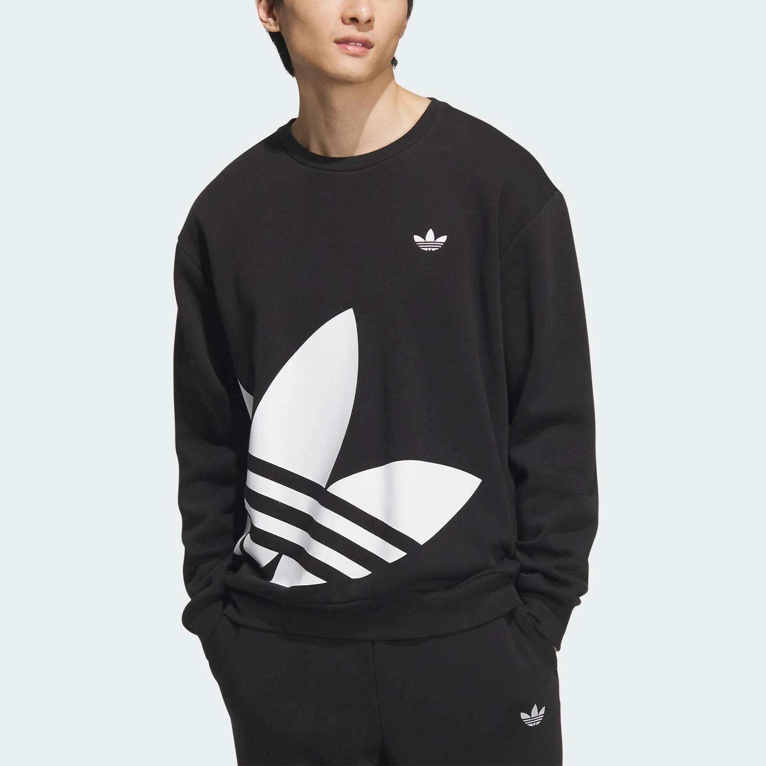 adidas-authentic-three-leaves-men's-women's-classic-fleece-casual-sports-hoodie-jl8383