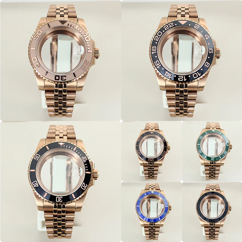 

200M Diving Case 40mm NH35 Watch Accessories For NH34 NH35 NH36 NH38 Miyota 8215 ETA 2824 Movement 5-link Bracelet Slide Buckle