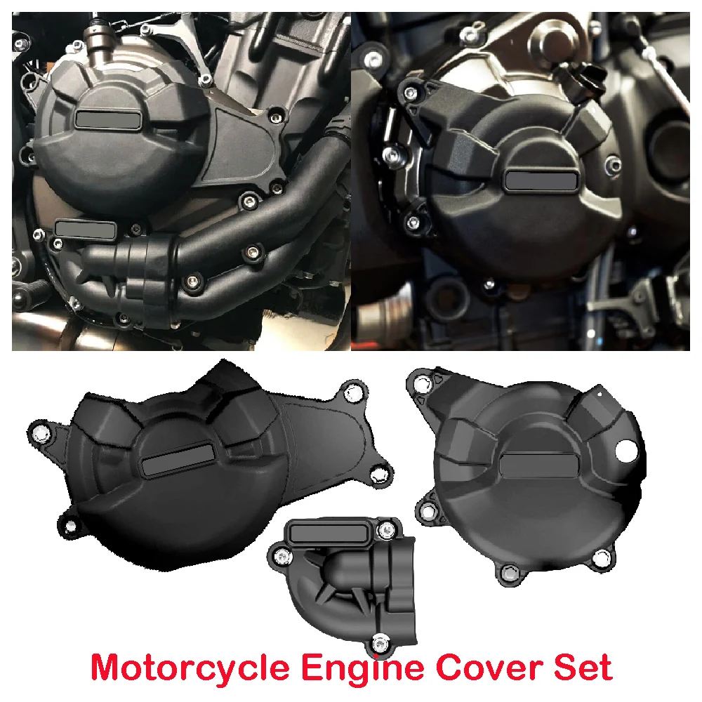 Fits for Yamaha MT 07 MT07 FZ07 ABS MT-07 FZ-07 2021 2022 2023 Motorcycle Secondary Engine Case Cover Set Protection Guards Kits