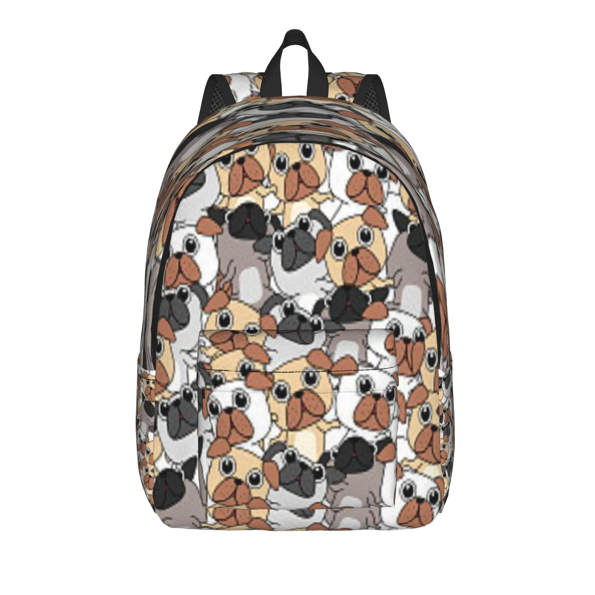 Cute Brown Bulldog Sketch Realistic Dog Animal Backpack Trekking Backpacks Unisex High Quality Big High School Bags Rucksack
