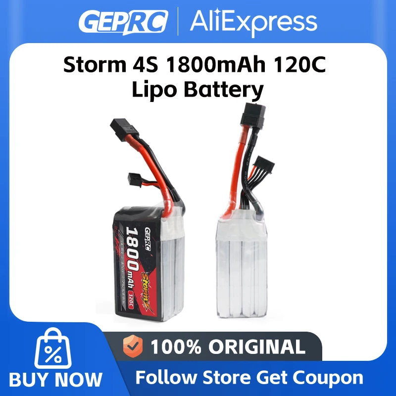 GEPRC Storm 4S 1800mAh 120C Lipo Battery for FPV RC Drone Accessories