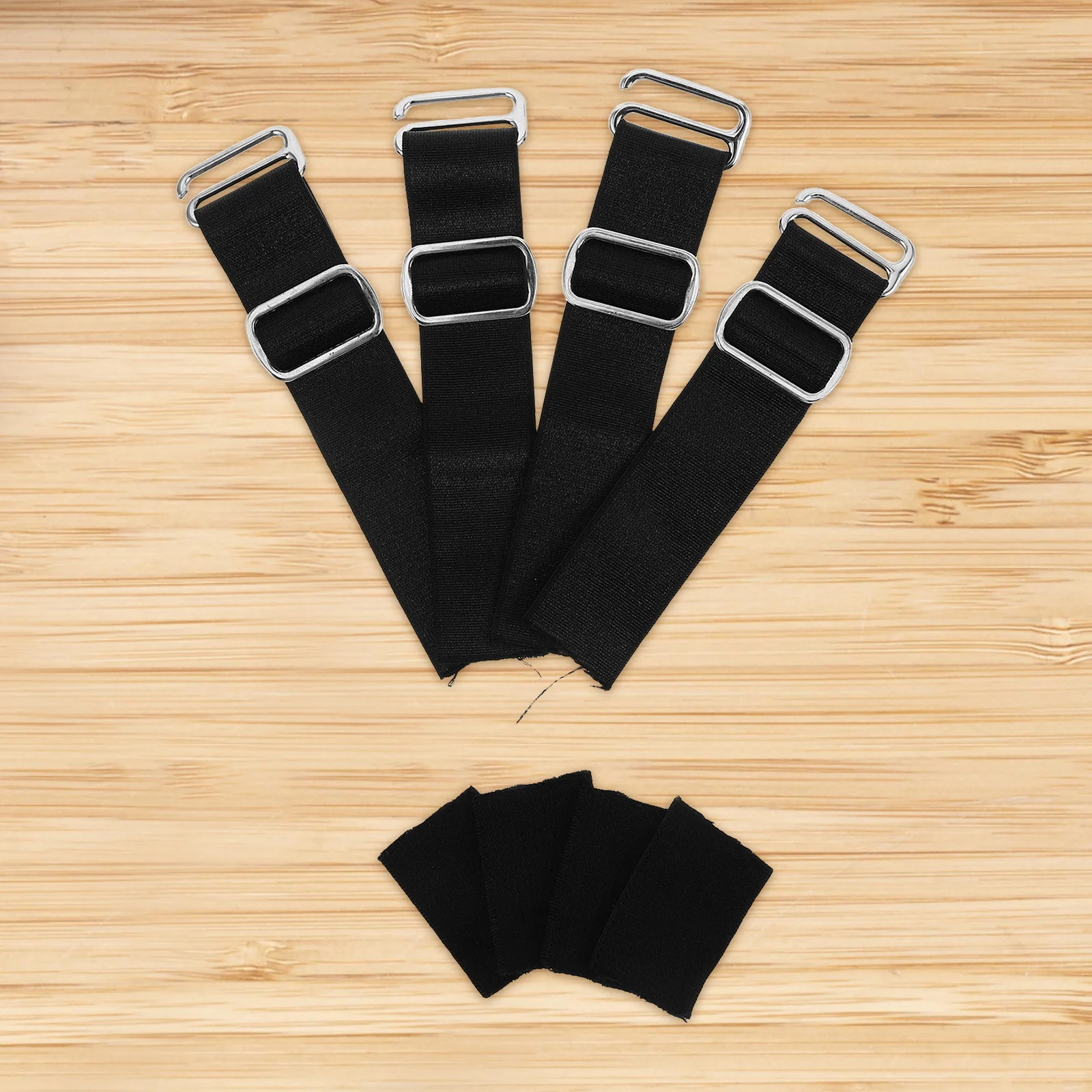 

4 Pcs Fishing Hat Elastic Band Golf Visor Cap Straps Adjustable Fastener Sunhat for Straw Hats Metal Fastening Caps Miss