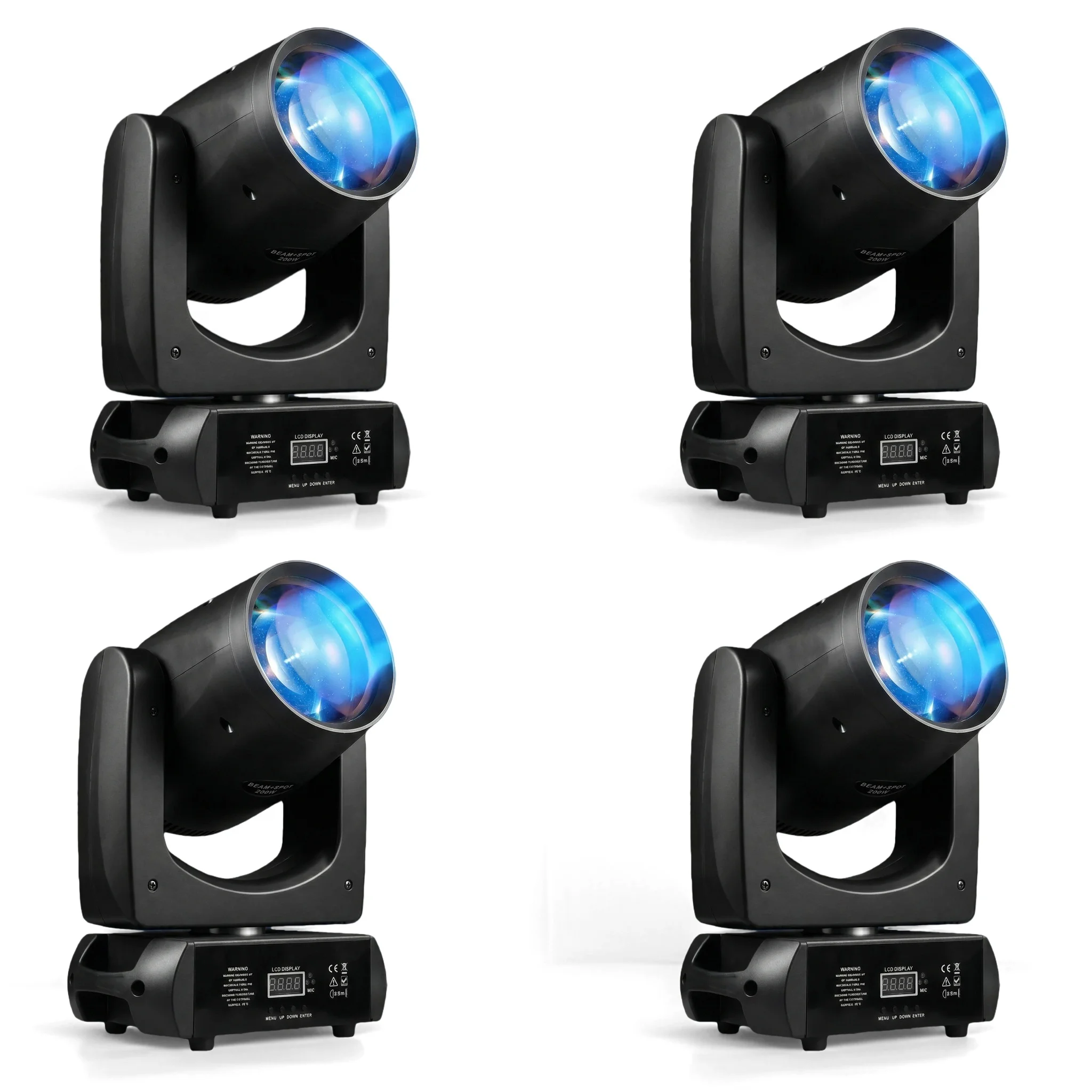

4Pcs/Lot LED Beam Spot 200W Moving Head Light11colors +14gobos With DMX 512 Controller For Projector Dj Disco Stage Lighting