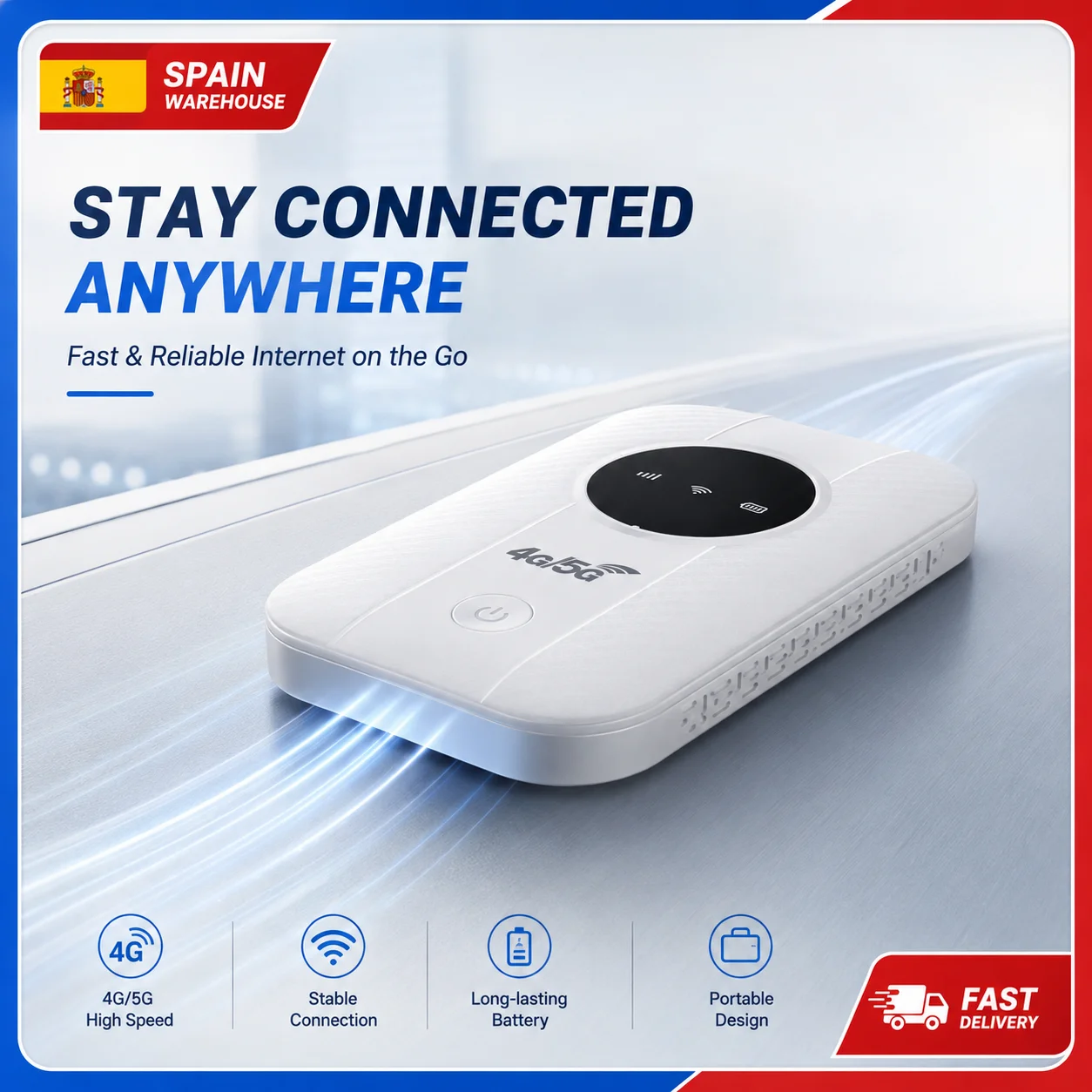 Internet satellite illimité Routeur sans fil WiFi Mobile Prise en charge des réseaux 4G 5G pour tous les endroits Routeur WiFi sans fil en plastique