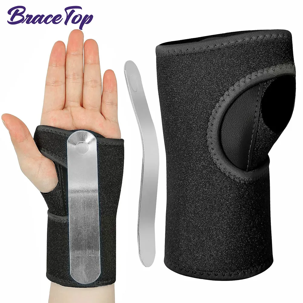 Wrist Support Adjustable Hand Support Brace with Splint,Palm Wrist Orthopedic Brace for Carpal Tunnel,Relieve & Treat Wrist Pain