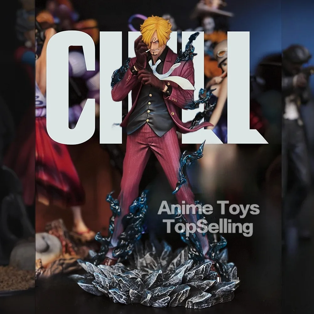 

25cm/9.84in Anime One Piece Figure Sanji Figures Pvc Statue Collection Model Toys for Children Gifts