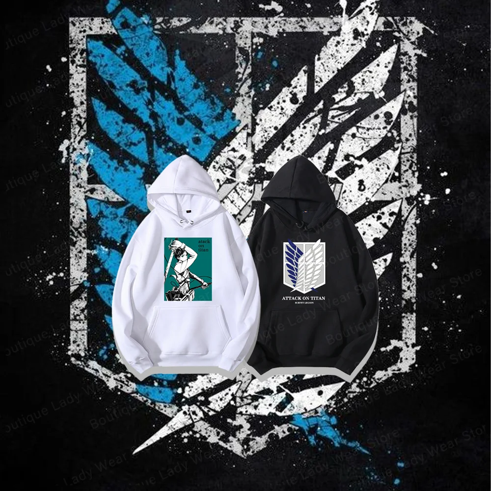 

Japanese Anime Perimeter Freedom Wings Cos Clothing Attack On Titan Students Couple Comfortable Anime Hoodie Man Women Hoodie