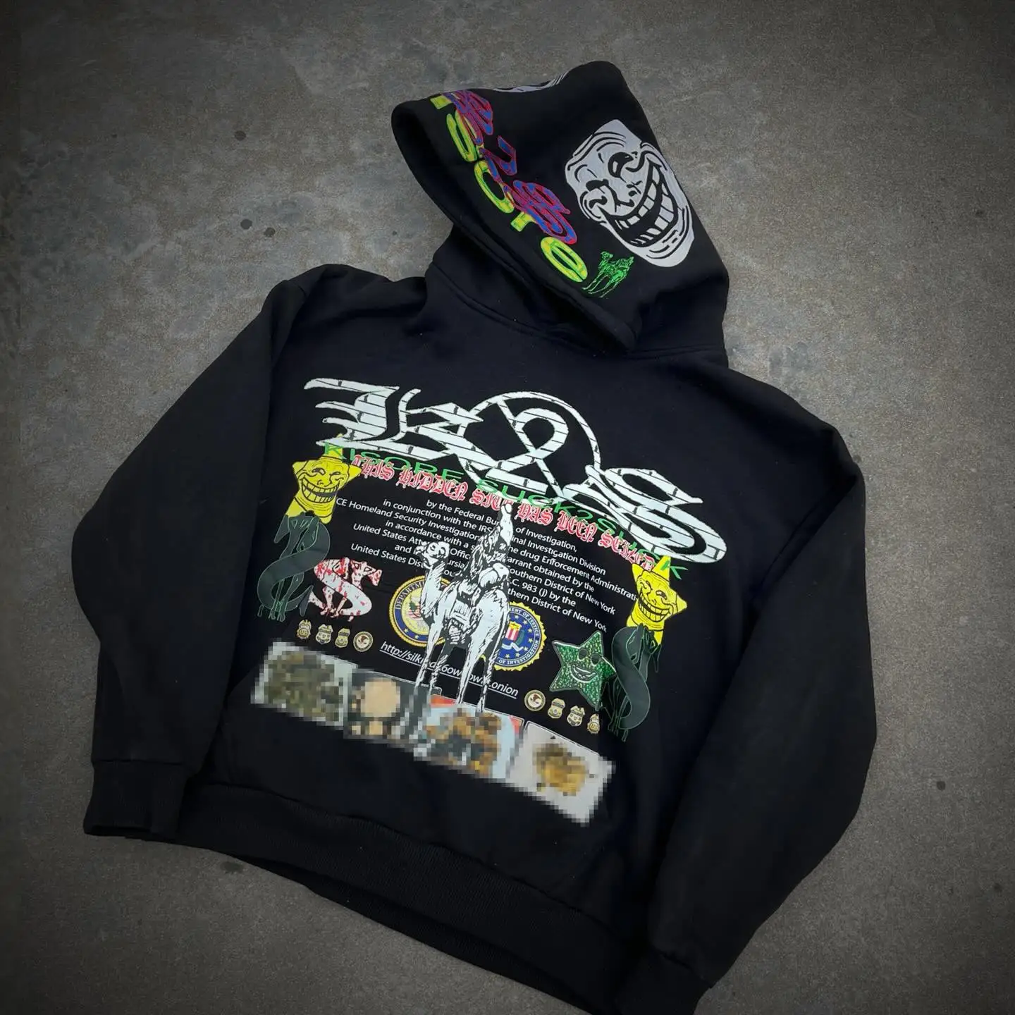 Image of Silkroad Hoodies Damen Grunge Streetwear Y2k Lässiger Pullover Tops Goth Harajuku Übergroßer Hoodie Trainingsanzug Herrenkleidung
