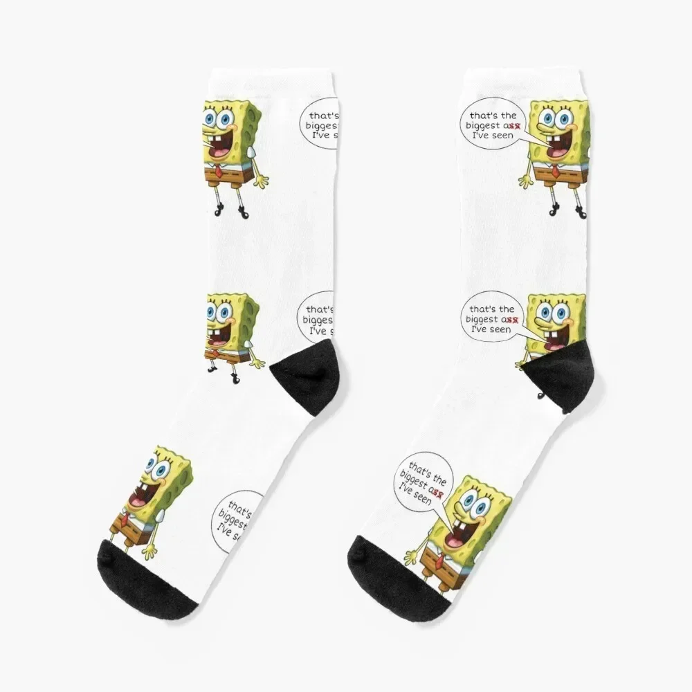 Funny spong bob Socks Argentina basketball Heating sock Socks For Man Women's