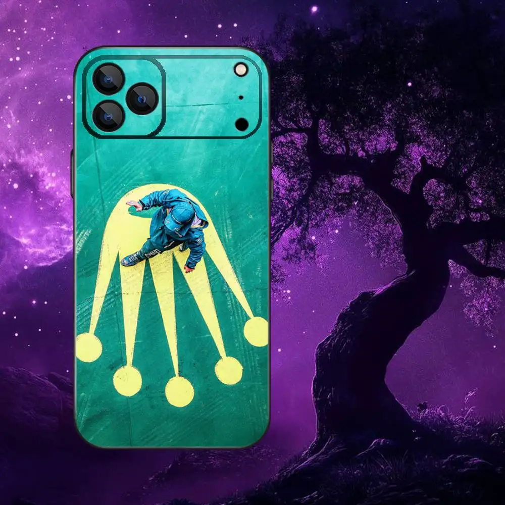 Funda de teléfono Racing 14 F-FernandoS A-Alonso para iPhone 17,16,15,14,13,12,Pro,Max,Plus,E,SE4,Air,Mini caja suave negra