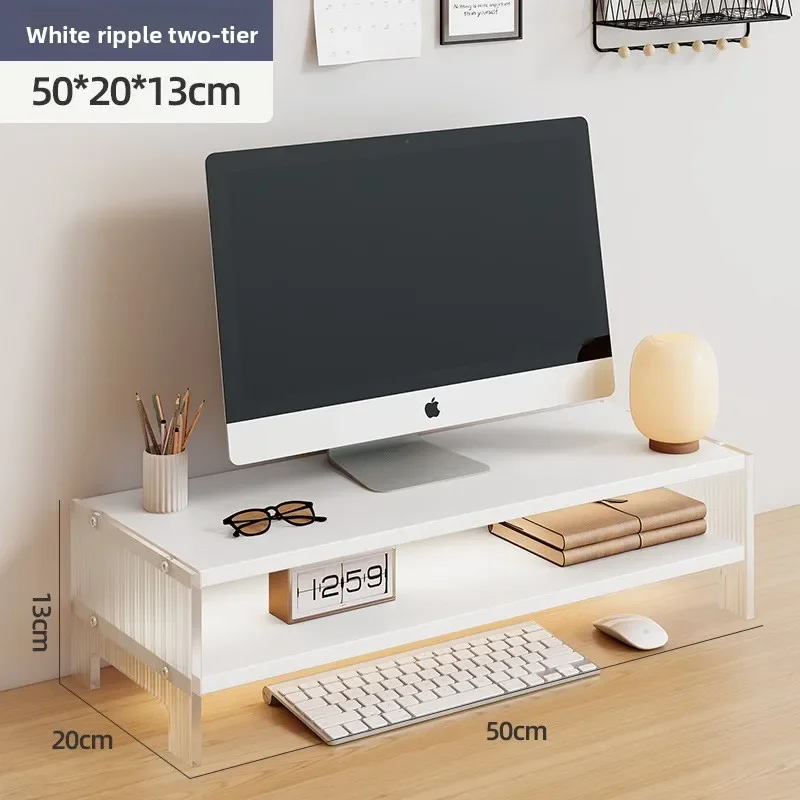 Multi-functional Computer Height Rack Monitor Bracket Desktop Storage Shelf Desk Shelf