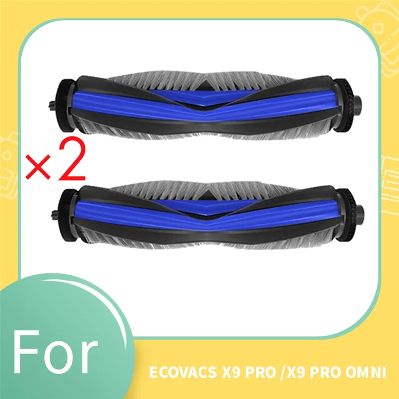 TCF-ملحقات لآلات الكنس ECOVACS X9 PRO/X9 PRO OMNI- 2 قطعة فرشاة رئيسية بديلة