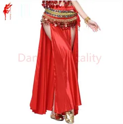 New Belly dance costumes sexy senior satin split  belly dance big skirt for women belly dancing skirts