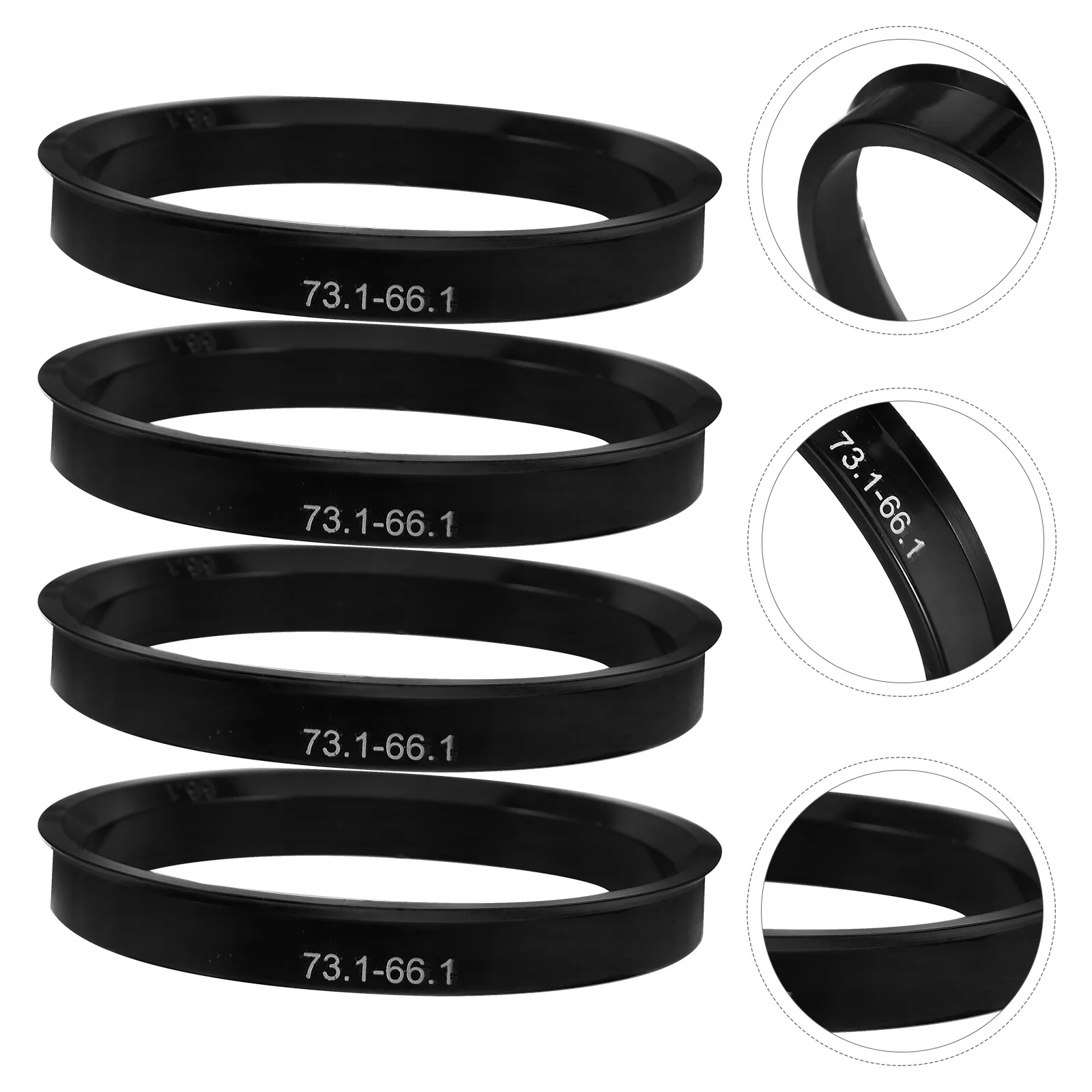 

4 Pcs Hub Reducer Ring Wheel Rings for Rims Centric Car Decorations Exterior Spacer Collar