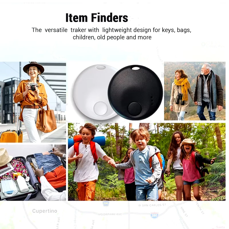 Xiaomi Mijia Smart GPS Finder Tracker Mini Tag Works With Find My APP Anti Lost Reminder Device Locator Key Luggage Pet Finder