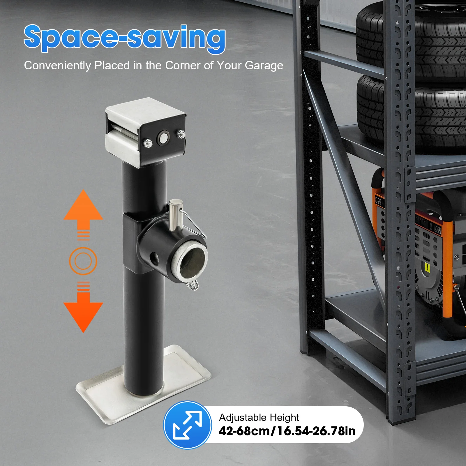 

1T Steel Manual Car Jack，Handle detachable，for car/truck/SUV repair and auto emergency treatment in garages, car shops, etc