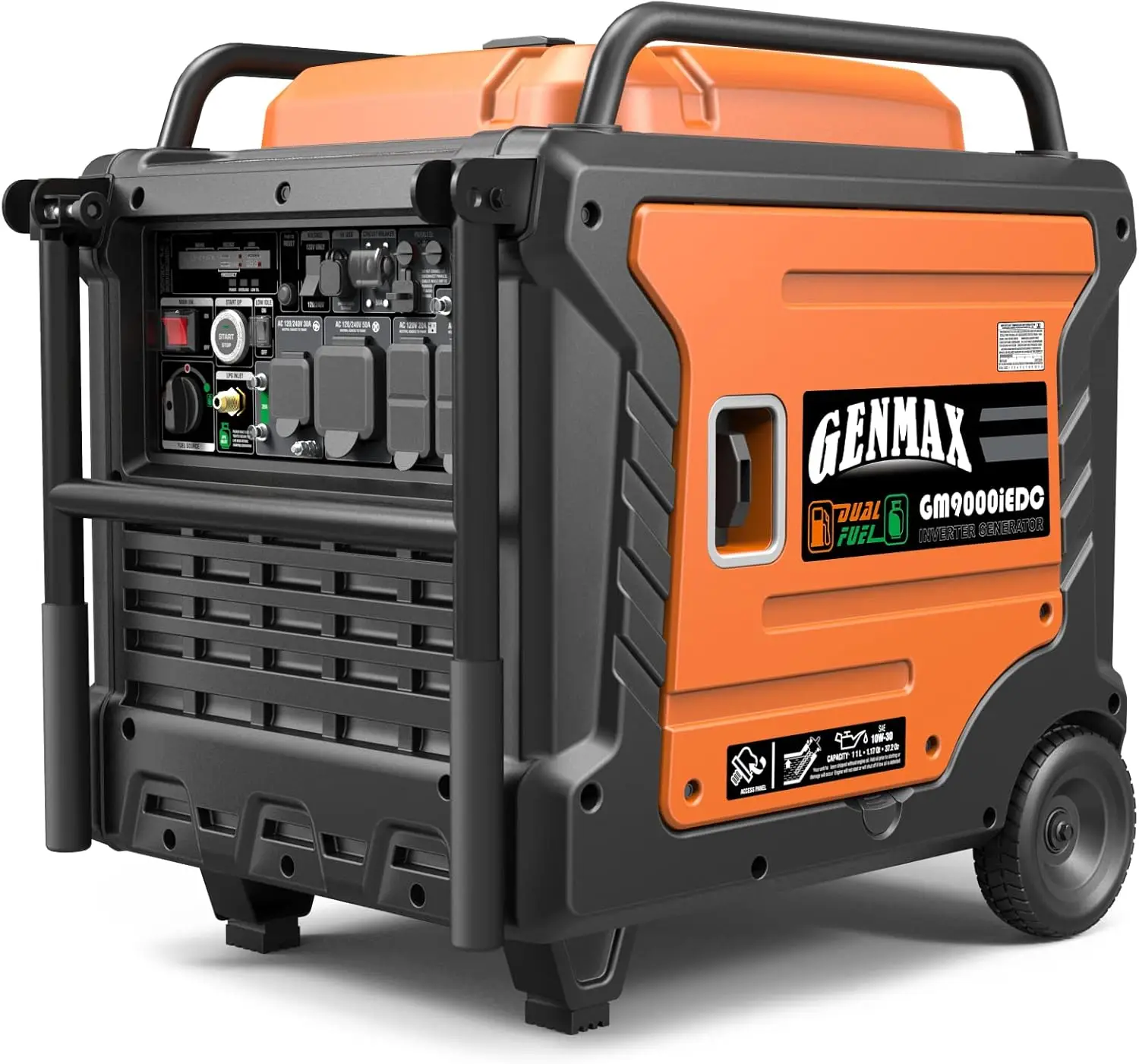 

Portable Generator 9000W Super Quiet Dual Fuel Portable Engine with Parallel Capability Remote/Electric Start