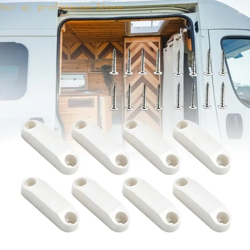 Schwarze Ersatz-Universal-Magnet-Gepäcktürverschlüsse mit Schrauben für Wohnmobil-Schubladen Enduring H8WE – Detail 8