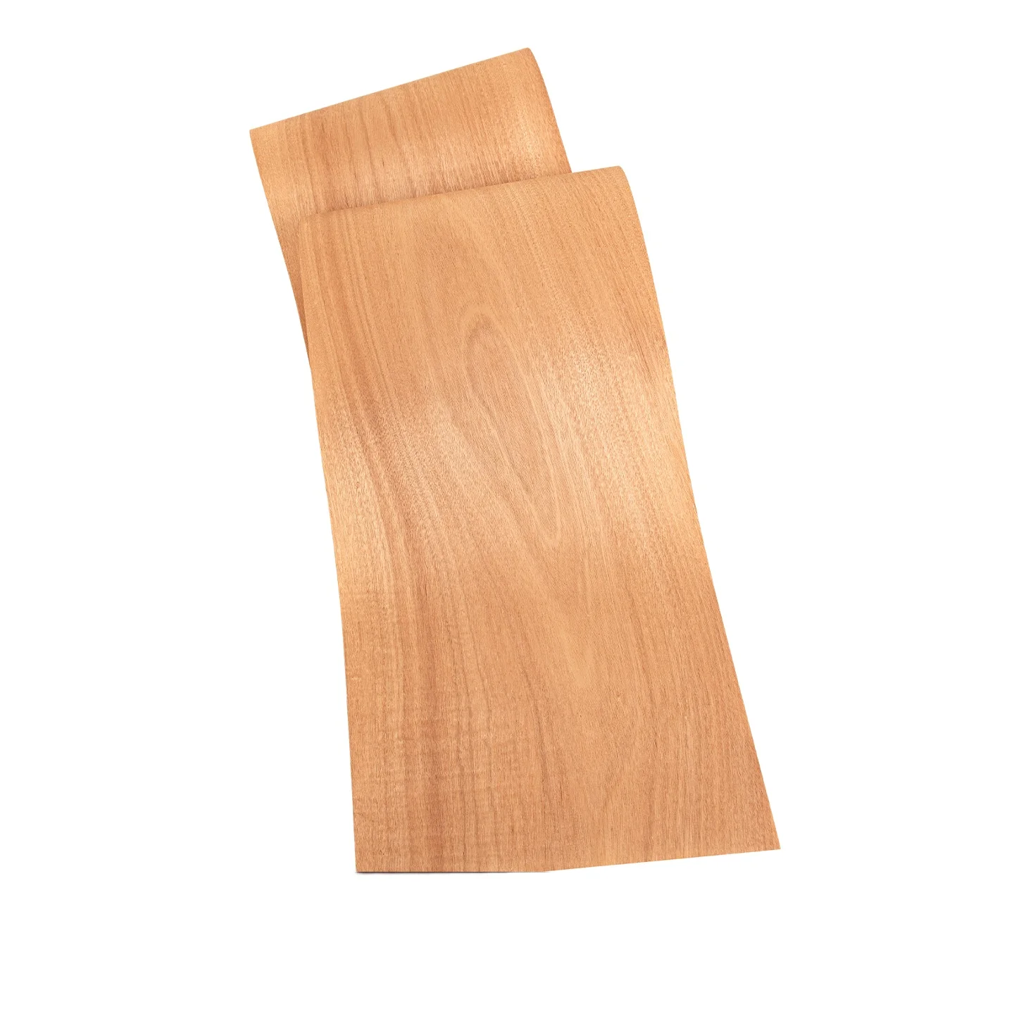 Natural Red Walnut Grain Veneer, 0.2mm, 250x35cm, For Album Cover Decoration & Cabinet Veneering.