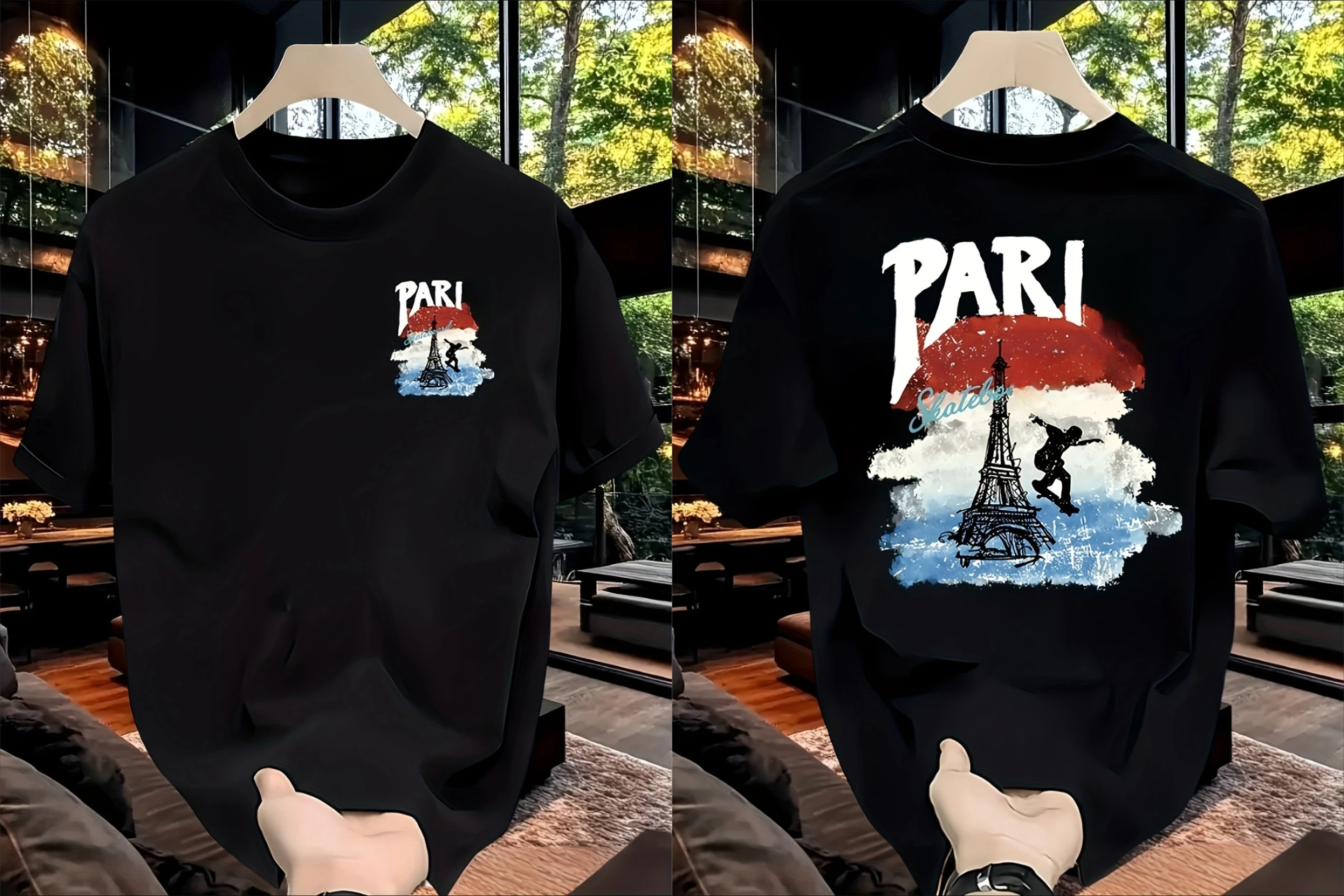 

Модная брендовая футболка с короткими рукавами из плотного чистого хлопка с принтом для мужчин, летняя повседневная и универсальная осенне-зимняя внутренняя одежда