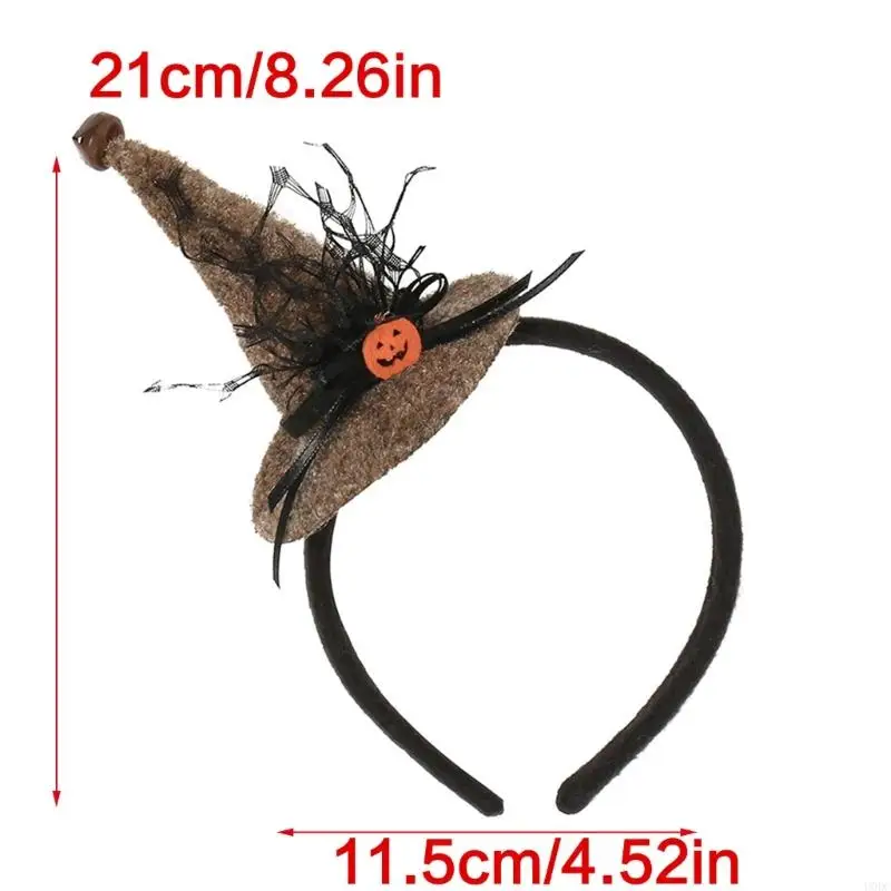 Halloween Witch Headbands Costume Accessory For Kids Adults Soft Fabric Hair Band Y166