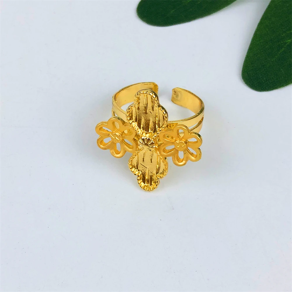 مجموعة مجوهرات فاخرة أصلية مطلية بالذهب عيار 18 قيراط للنساء، قلادة ذهبية عصرية، حلق، سوار، خاتم، هدايا زفاف في دبي