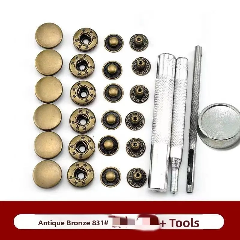 

Metal Button Coat Fastener Invisible Four-Part Button Mother-Child Clip-for Curtains And Coats Home Fabric Sewing DIY Acco...