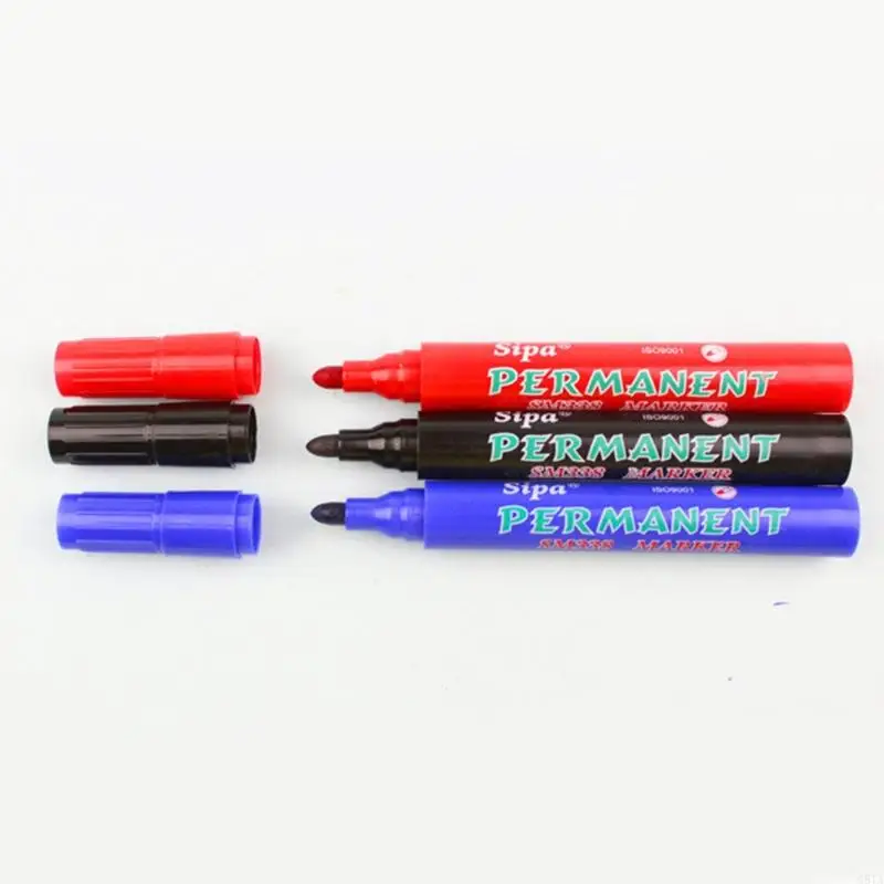 G8TA Multi-purpose Thick Black Markers Black Permanent Markers Works on